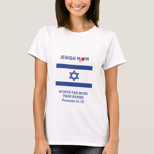 JEWISH MAMMA värd mer än Rubies PROVERBS 31 T Shirt (Framsida)
