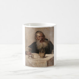 Jewish Man Drinking Vin (av Olga Boznanska) Kaffemugg