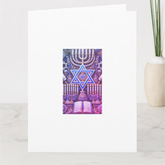 Jewish menorah chabad hebreiska kort