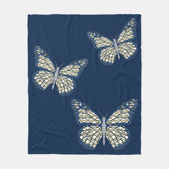 Jewish Monarch Fleece Blanket (Framsidan)