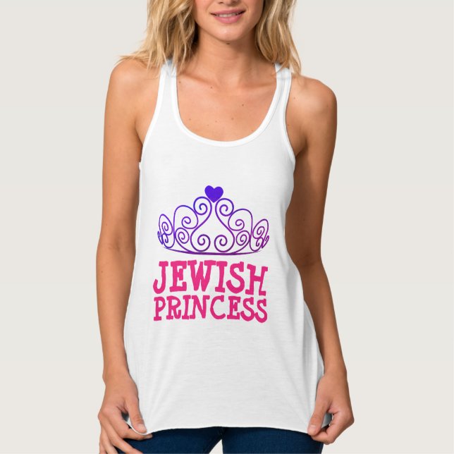 JEWISH PRINCESS T-Shirts Linne Med Racerback (Framsida)