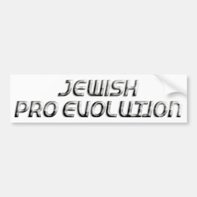 Jewish Pro Evolution Bildekal (Framsidan)