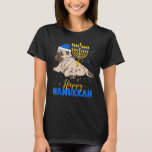 Jewish Pug Menorah Lycklig Hanukkah Chanukah Hund T Shirt<br><div class="desc">Jewish Pug Menorah Lycklig Hanukkah Chanukah Hund.</div>