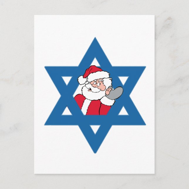 JEWISH SANTA HELG VYKORT (Framsida)