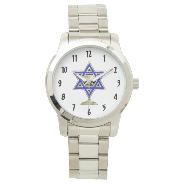 Jewish Star Armbandsur (Framsida)