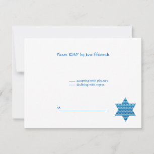 Jewish Star David Twillingars B'Nai Bnai Mitzvah O OSA Kort