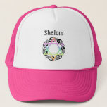 Jewish Star Färg Shalom Keps<br><div class="desc">Judiska,  moderna och traditionella Personlig-gåvor och apparater</div>
