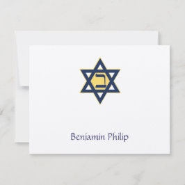 Jewish Star Hebrew Initial Pub Mitzvah Tack