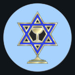 Jewish Star Runt Klistermärke<br><div class="desc"></div>