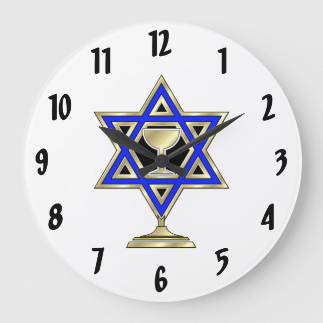 Jewish Star   Stor Klocka (Framsida)