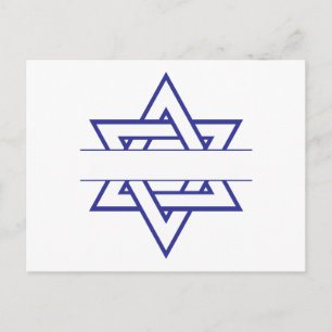 Jewish Star Vykort