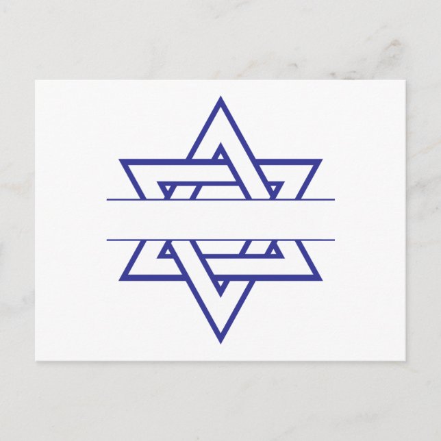 Jewish Star Vykort (Framsida)