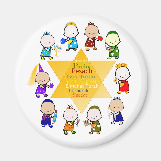 Jewish StarBaby Magnet (Framsidan)