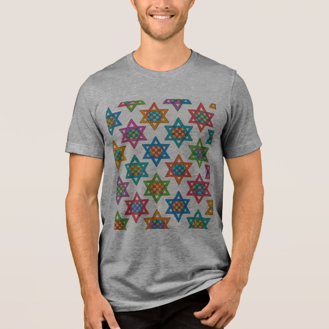Jewish Stars Designer T-Shirts av Dvorah (Framsida)
