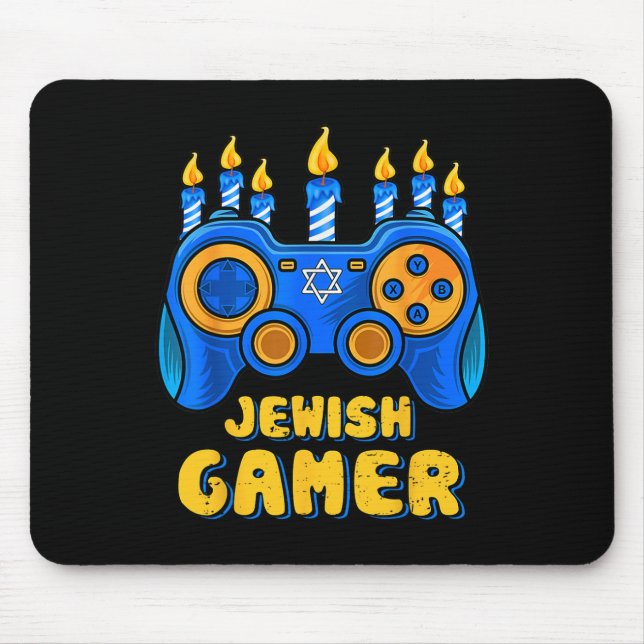 Jewish Video Game Controller Gamer Chanukah Boy Ki Musmatta (Framsidan)
