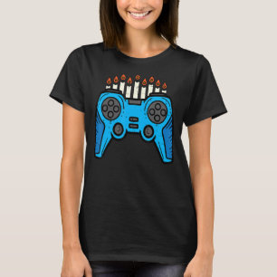 Jewish Video Game Gamer Hanukkah Chanukah Manar Bo T Shirt