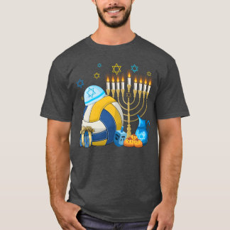 Jewish Volleyball Menorah Hanukkah Chanukah Sport  T Shirt