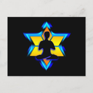 Jewish Yoga Vykort