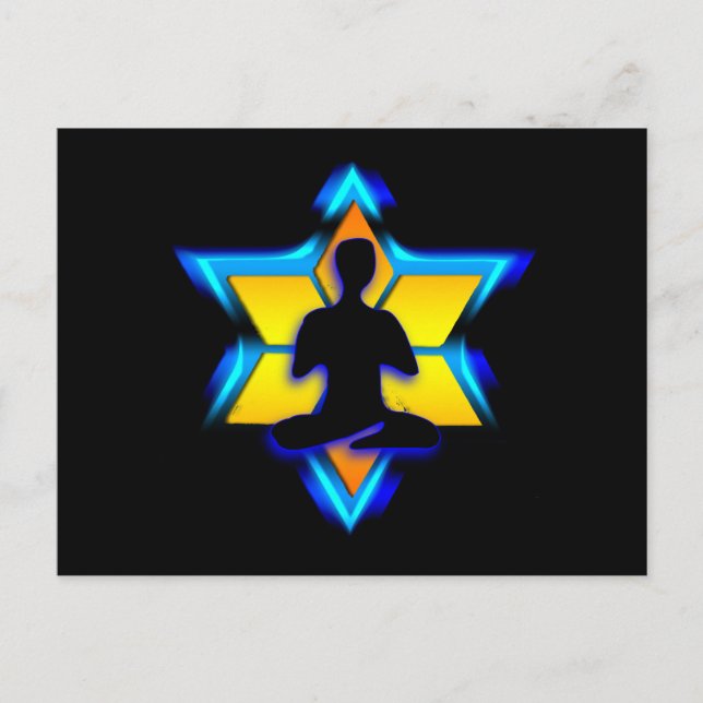 Jewish Yoga Vykort (Framsida)