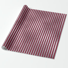 Jewlery Rand Maroon Burgundy Silver Vip Presentpapper