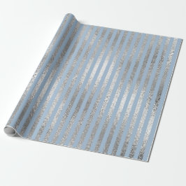 Jewlery Rand Pastel Blue Silver Linjer Vip Presentpapper