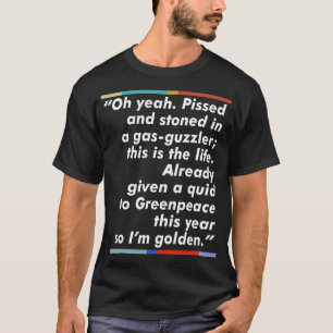 Jez Peep Show Fläkt Quote Typography Design T Shirt