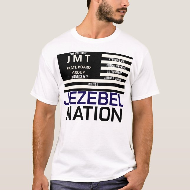JEZEBEL NATION Basic Mörk T-Shirt (Framsida)