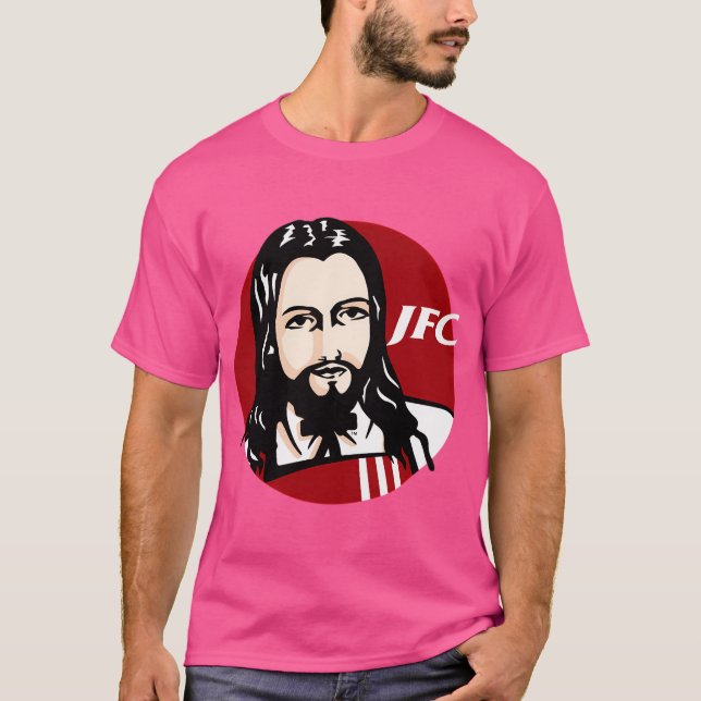 Jfc Jesus Fried Chicken T Shirt (Framsida)
