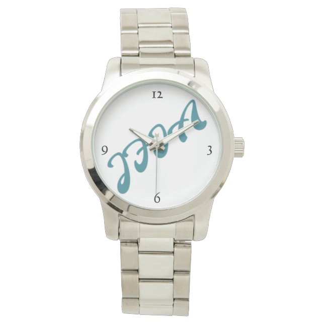 JFIA Deri Manar Silver Watch Armbandsur (Framsida)