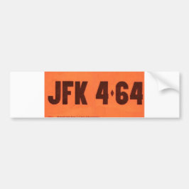 JFK 464 License Stil Bumper Sticker Bildekal