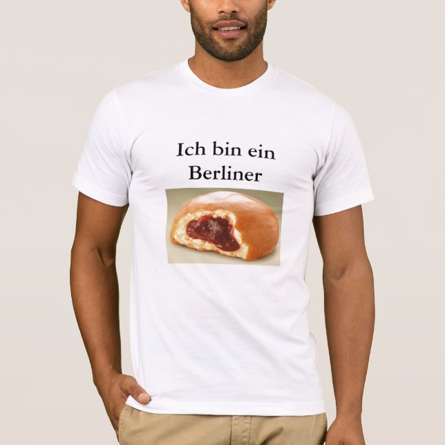 JFK Berliner för Ich tunnaein T Shirt (Framsida)