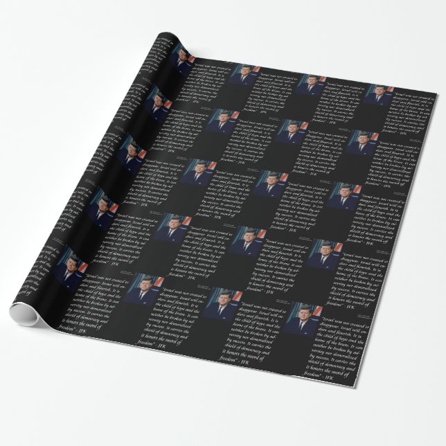JFK & Berömd Citat om Israel Presentpapper (Utrullad)