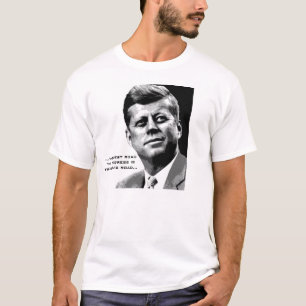 JFK-Berömden JFK-Poster (svartvitt) Tee Shirt