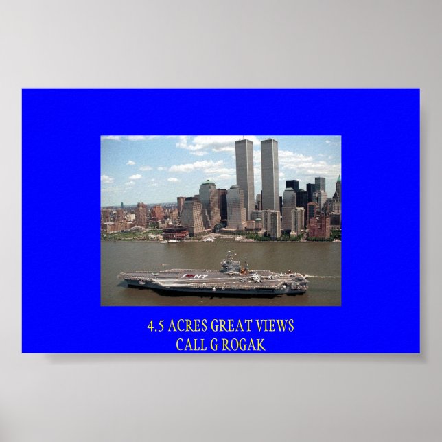 JFK BESÖKER DET STORA ÄPPLET POSTER (Framsidan)