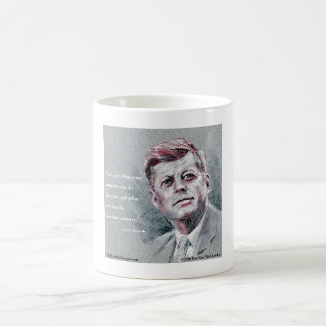 JFK & Citat Kaffemugg (Center)