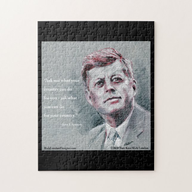 JFK & Citat Pussel (Vertikal)