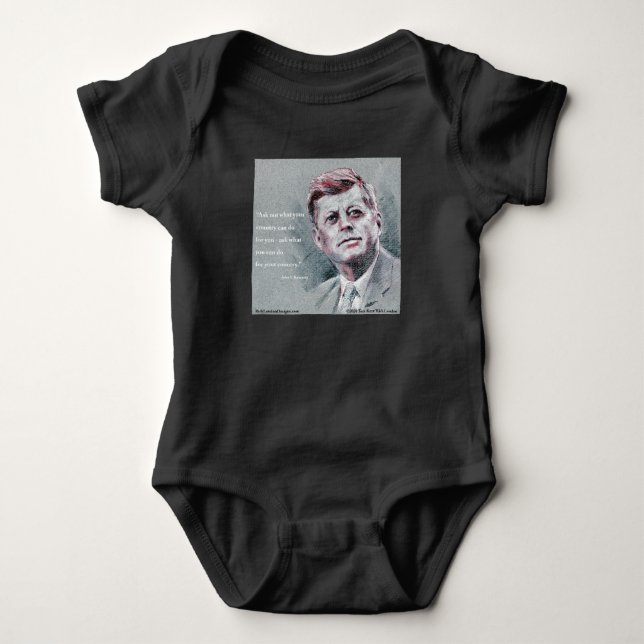 JFK & Citat T Shirt (Framsida)