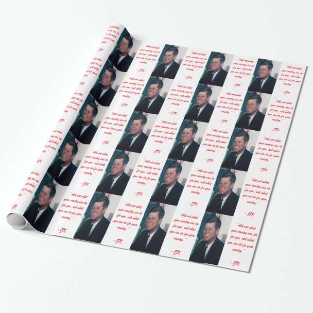 JFK & Citatet "Fråga inte" Presentpapper (Utrullad)