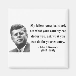 JFK-citationstecken 3b Magnet