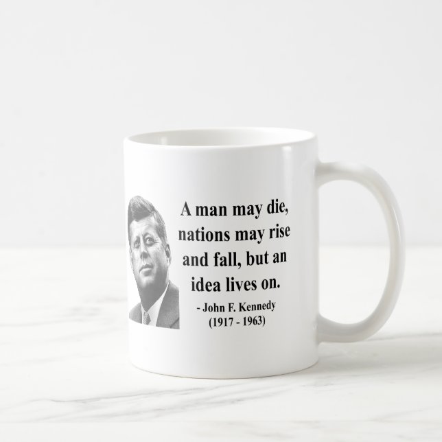 JFK-citationstecken 4b Kaffemugg (Höger)