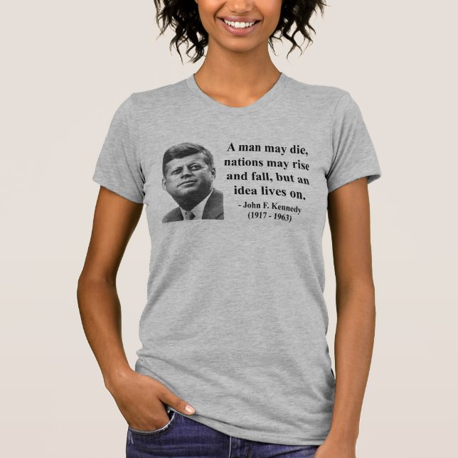 JFK-citationstecken 4b Tee Shirt (Framsida)