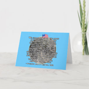 JFK-citationstecknet som överförde människor till Kort