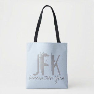 JFK flygplatskod typografi Tygkasse