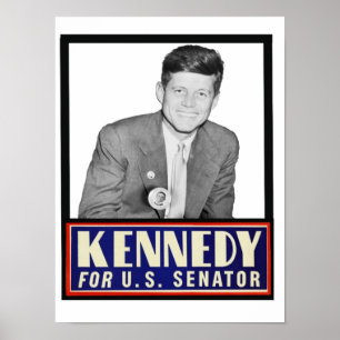 JFK för USA:s senator Poster