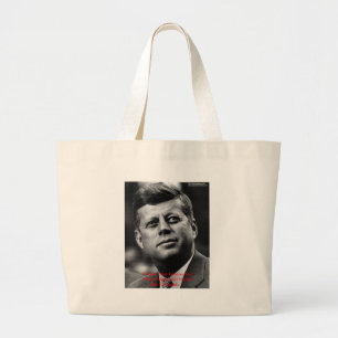 JFK "Förlåt Inte Glöm" Visdoms Citat Gåvor & Kort Jumbo Tygkasse