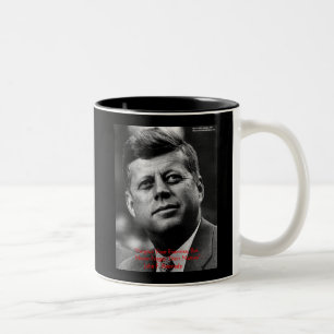 JFK "Förlåt Inte Glöm" Visdoms Citat Gåvor & Kort Två-Tonad Mugg