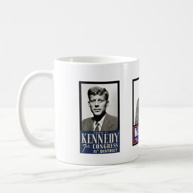 JFK från kongress till Vita huset Kaffemugg (Vänster)