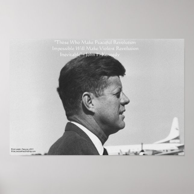 JFK "Fredlig Revolution" Offerten Poster (Framsidan)