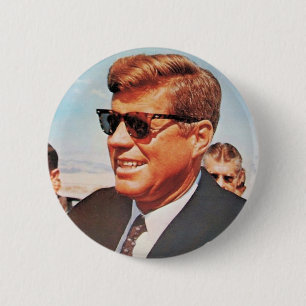 JFK i uppehällefärg Knapp