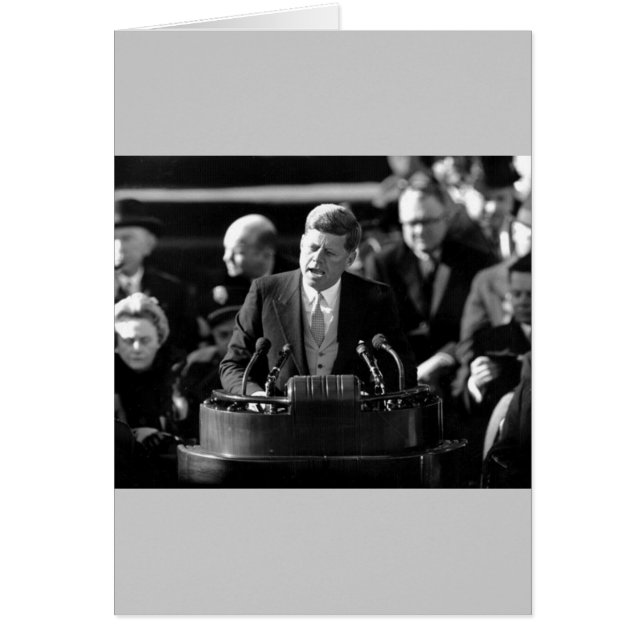 JFK Inaugaration Hälsningskort (Framsidan)